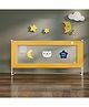 StarAndDaisy Baby Bed Guard Rail with U- Body Support Frame, Adjustable Height/Portable Single Side Bed Rail for Infant & Toddler's Safety (Embroidered-Yellow -1.8M)