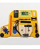 Eduspark Wooden Sensory Board Wooden Educational Learning Toys - Yellow