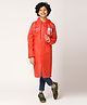 CITIZEN Mickey & Friends Featuring Full Sleeves Character Printed Hooded Raincoat - Red