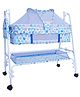 1st Step Baby Swing Bassinet with Removable Mosquito Net & Storage Basket Bassinet