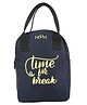 HOOM Lunch Bag with quote Thermal insulated 1515L- Navy Blue