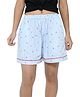 Funkrafts Cotton Striped & Cherry Printed Shorts - Blue