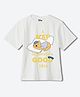 Wear Your Mind Cotton Disney Winnie The Pooh Featuring Half Sleeves Character Printed Tee - Off White