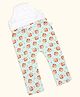 SuperBottoms Cotton Knit Sloth Printed Padded Diaper Pants - Green