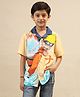Kidsville Rayon Naruto Featuring Half Sleeves Character Printed Shirt  - Cream