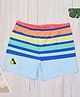 Yellow Bee Striped Swim Shorts - Multi Colour