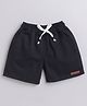 BAATCHEET Cotton Solid Shorts - Black