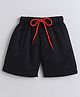 BAATCHEET Cotton Solid Shorts - Black