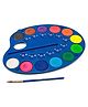 Doms Magic Palette Aqua with Paint Brush 12 Shades - Pack of 1
