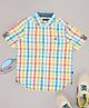Pantaloons Junior Cotton Half Sleeves Checked Shirt - Multi Colour