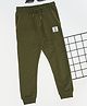 Pantaloons Junior Cotton Solid Joggers - Olive Green