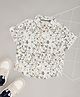 Pantaloons Baby Cotton Half Sleeves Floral Printed Shirt - White