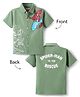 Babyhug Marvel Single Jersey Knit Half Sleeves Shirt With Spider Man Graphics - Green