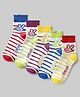 Pine Kids Knit Ankle Length Striped Socks Pack of 5 (Color May Vary)