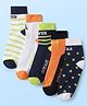 Pine Kids Cotton Knit Ankle Length Designed Socks Pack of 5 (Color May Vary)