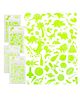 Bunie Glow in The Dark Space and Dinosaur Theme 3D Stickers - 4 Sheets
