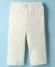 Little Kangaroos Cotton Knit Full Length Solid Colour Leggings - White