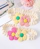 Babyhug Free Size Headbands with Floral Applique Pack of 2  - Multicolor