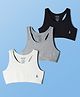 Pine Kids Cotton Elastane Knit Sleeveless Solid Color Bralettes Pack of 3 (Color May Vary)