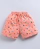 FUN A2Z Cotton Sinker Stars Printed Shorts - Baby Peach
