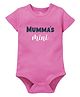 Zeezeezoo Mother Theme 100% Cotton Half Sleeves Mumma'S Mini Text Printed Onesie - Pink