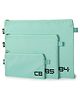 QIPS Document Organizer File Bags-Set of 3 (B4, B5 & CB)-Turquoise Blue