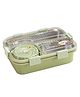 ATTRO Jupiter 3 Compartment Stainless Steel Lunch Box - Green