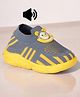 Lil Lollipop Cartoon Applique Detailed Musical Shoes - Blue & Yellow
