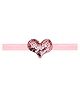 Aye Candy Heart Designed Sequins Embellished Headband - Pink
