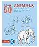 Draw 50 Animals Drawing Book -English