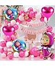 Puchku Masha Theme Happy Birthday Decorations Combo Kit - Set of 51