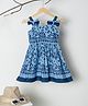 PURPLE UNITED KIDS Sleeveless Floral Printed Dress - Blue & Navy