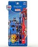 Duvon Plus Marvel Toothbrush Set | Captain America and Spiderman | 2 Brushes + 2 Fun Erasers Free