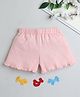 BABY NATION Cotton Solid Shorts - Pink