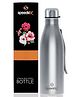 SPEEDEX Crystal Stainless Steel 1 Liter Water Bottle for Men, Woman and Kids (1000 ml, Silver)