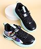 ABROS Cartoon Designed Velcro Closure Shoes - Black & Mint