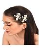 Vogue Hair Accessories Shell Flower Side Hair Pin - White