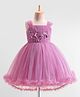 Mark & Mia Woven Sleeveless Party Dress With Floral Applique & Sequin Detailing - Pink