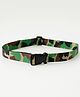 Pine Kids Free Size Belt with Camouflage Print - Green