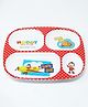 HOOM Melamine 4 Section Plate -Noddy