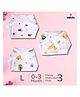 LazyToddler Muslin Nappy Set of 3  Large ( CR)