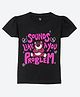 Wear Your Mind Cotton Knit Disney Toy Story Featuring Half Sleeves Lotso Printed Tee - Black