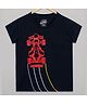 The Sandbox Clothing Co Cotton Knit Half Sleeves Racing Car Printed Tee - Black
