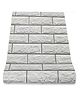JAAMSO ROYALS White Brick Black Lines PVC Vinyl Wallpaper
