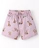 Dapper Dudes Animals Printed Shorts - Onion Pink