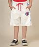 Kidsville Marvel Featuring Spiderman Printed Shorts - Off White