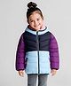 Primo Gino Woven Full Sleeves Color Blocked Hooded Padded Jacket - Multicolor