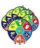 Birthday Popper Animal Dart Board Toy - Set of 6 - for Math Learning, Indoor/Outdoor Fun | Birthday Return Gifts for Kids