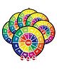Birthday Popper Number Dart Board Toy as Birthday Return Gifts for Kids |Set of 6| for Math Learning, Indoor/Outdoor Fun for All Age Group