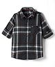 Noddy Full Sleeves Checked Shirt - Grey